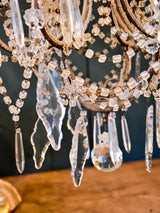 False pair of mid century Italian chandeliers