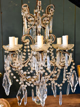 False pair of mid century Italian chandeliers