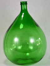 Large green Italian demijohn bottle - green 26"