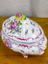 Antique French soup tureen attributed to Veuve Perrin, Marseille