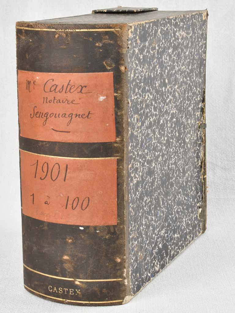 Antique notary's document box 10¾