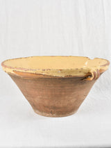 19th century tian bowl w/ yellow glaze 19¾"