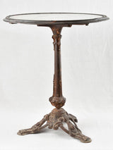 Art Deco French bistro table with clock face top 25¼"