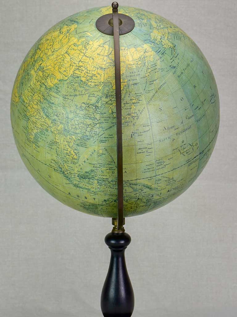 Napoleon III style world globe 21¾"