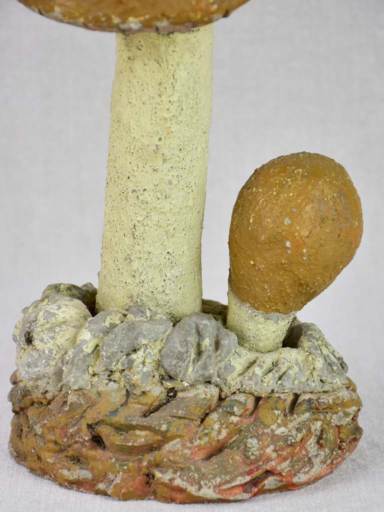 Vintage French sculpture of a mushroom 11½"