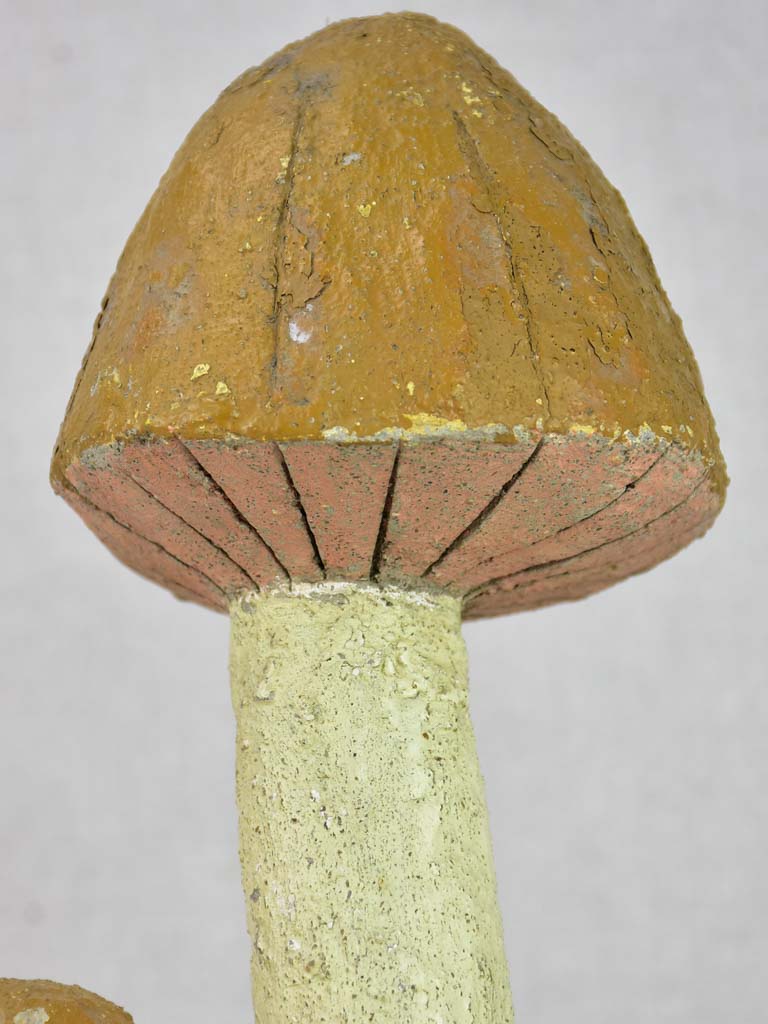 Vintage French sculpture of a mushroom 11½"
