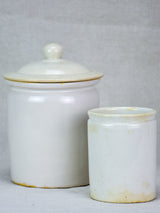 Two antique French earthenware pots