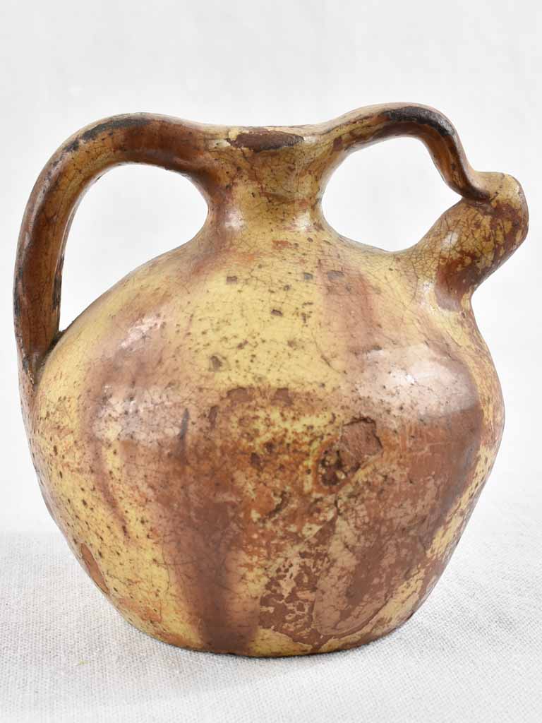 Small 19th century water pitcher / gargoulette 6"