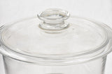 Glass bowl / jar with lid 8¾"