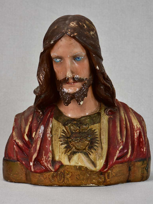 Religious plaster sculpture of Jesus Christ - 1950's