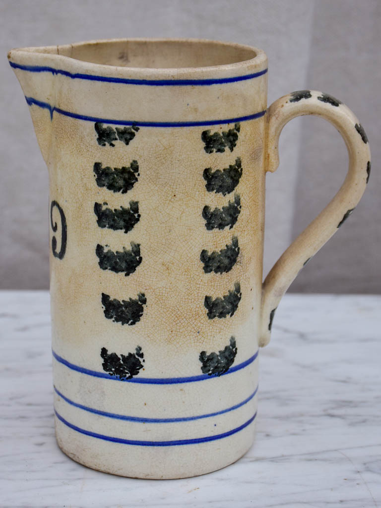 19th Century French pitcher - No. 19