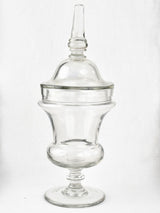 Elegant 1960s glass Drageoir candy jar