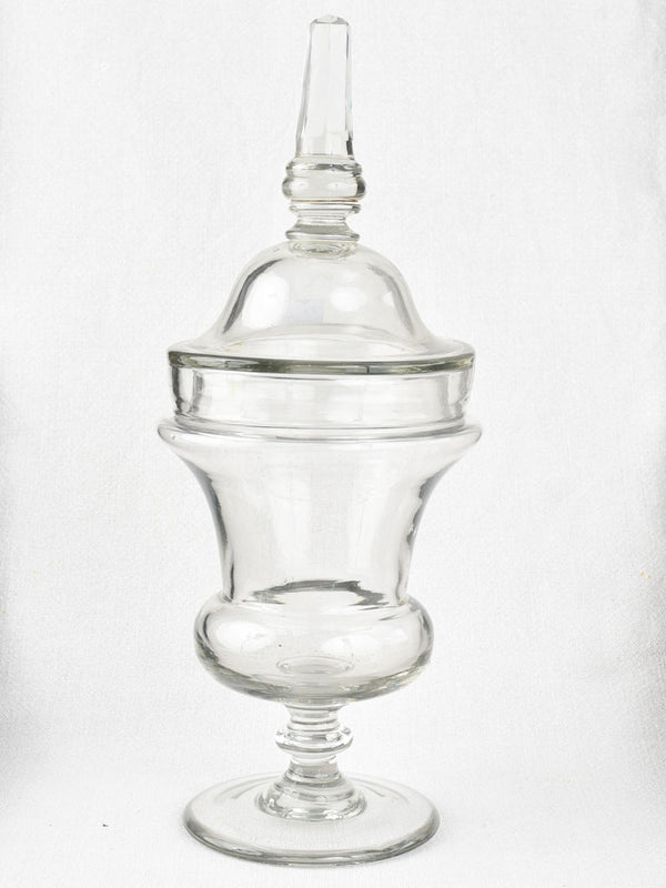 Glass jar with pointed lid 15"