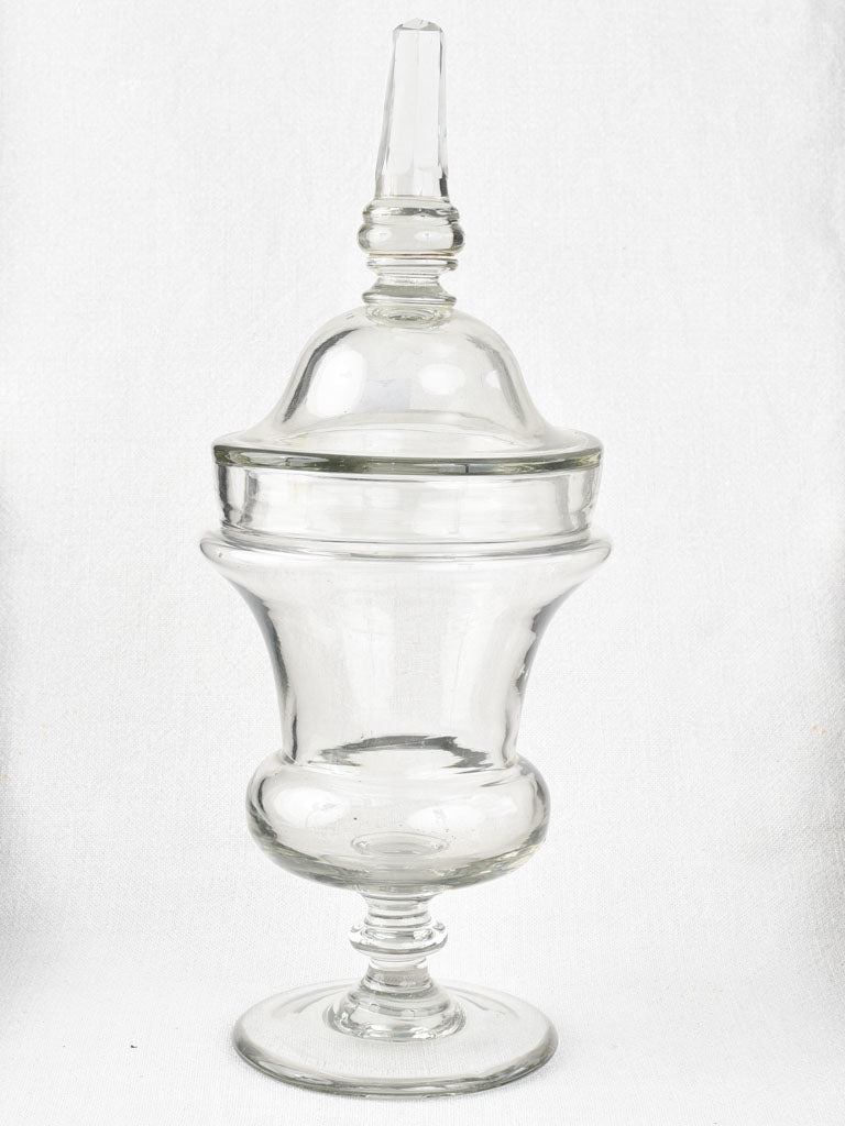 Elegant 1960s glass Drageoir candy jar