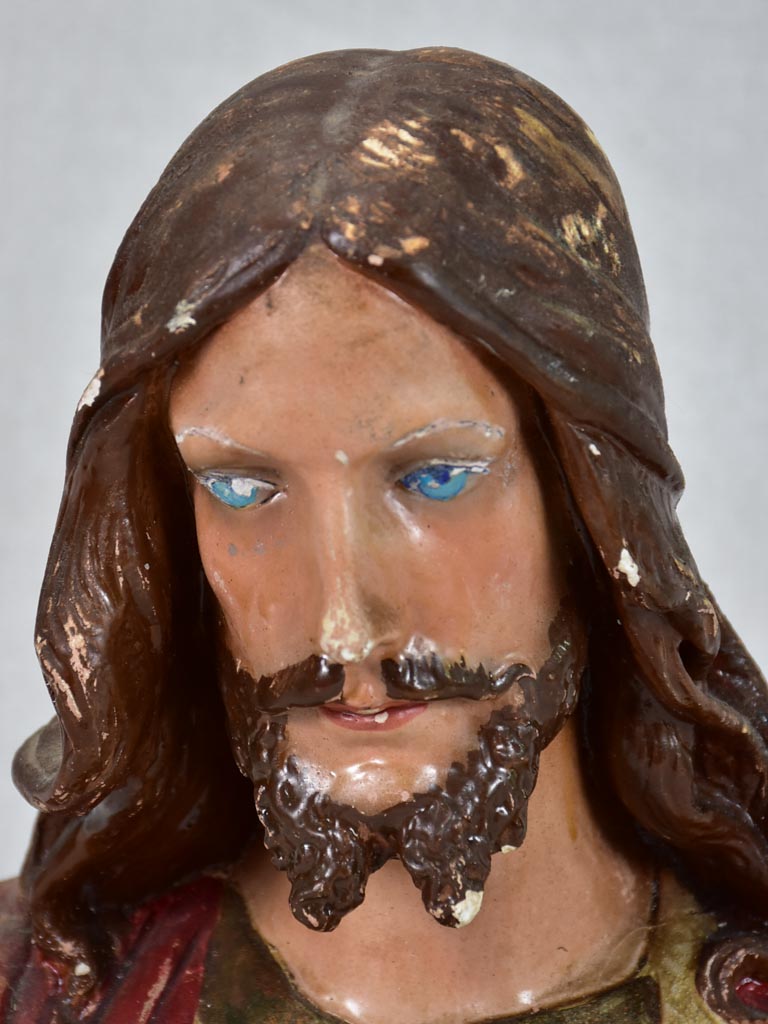 Religious plaster sculpture of Jesus Christ - 1950's
