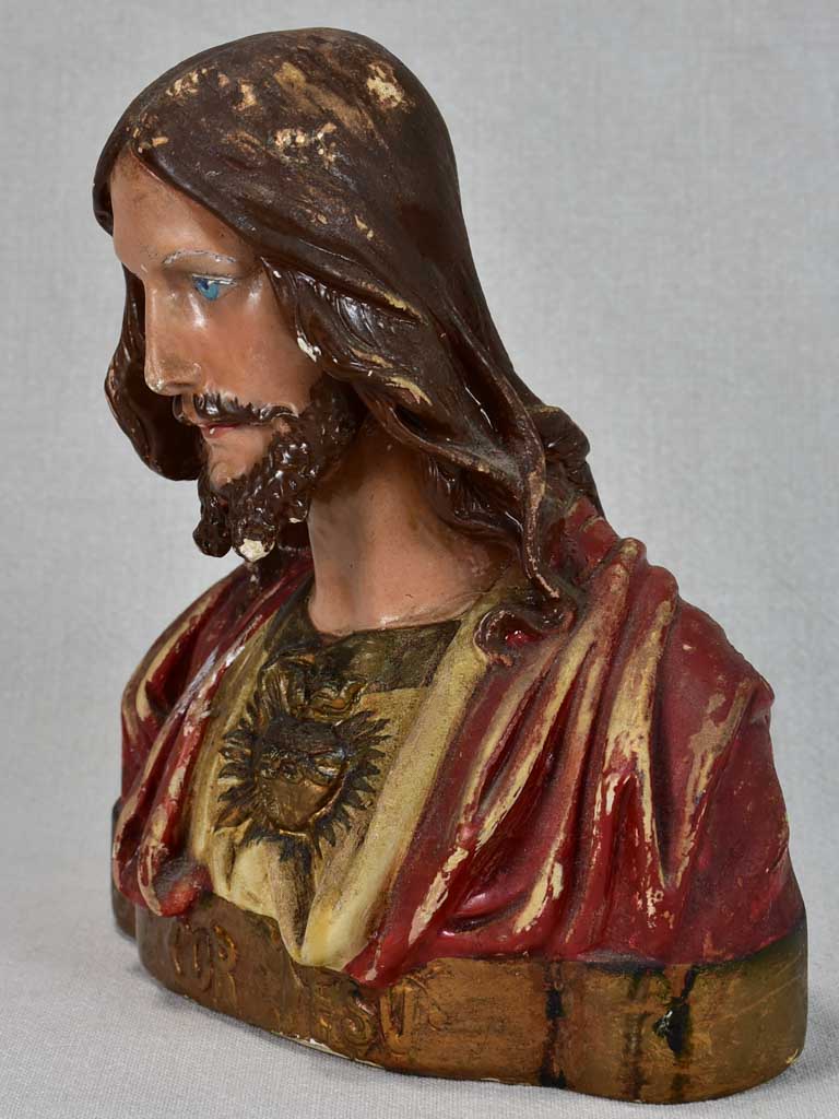 Religious artefact in aging plaster