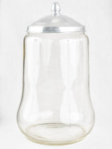 Aluminum-lidded large glass pâtisserie jar