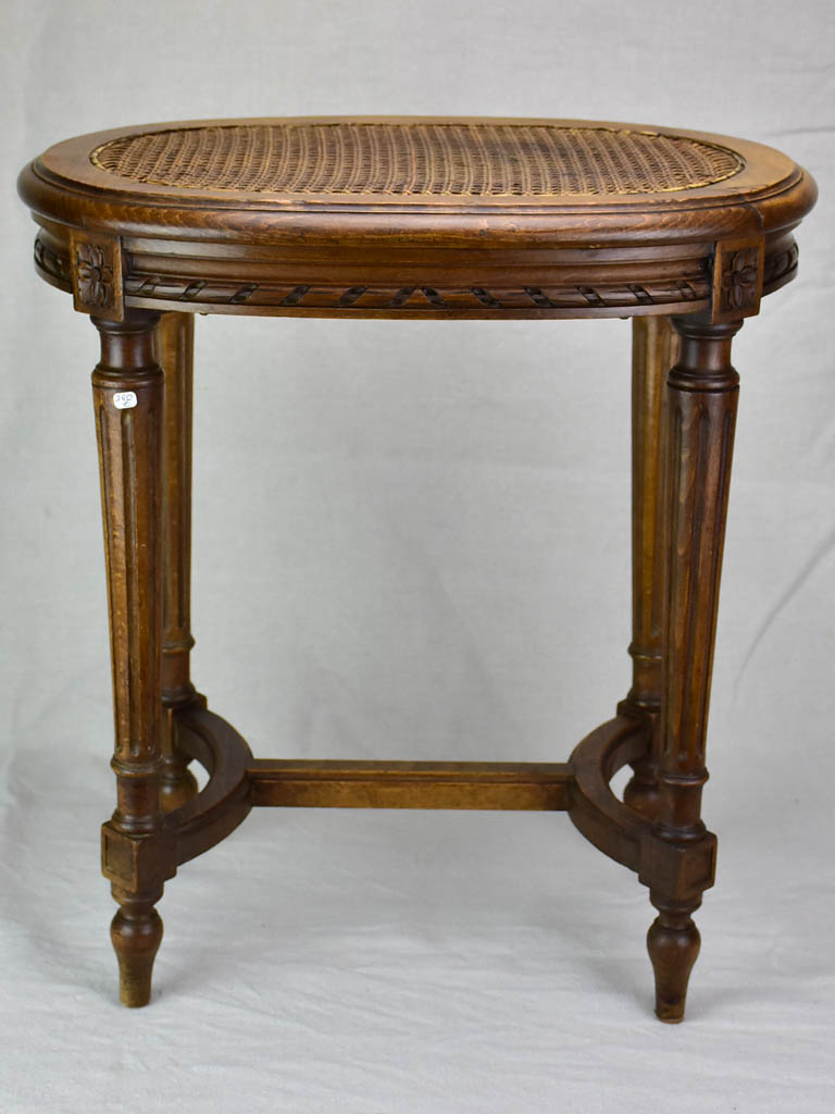 19th Century Louis XVI cane stool