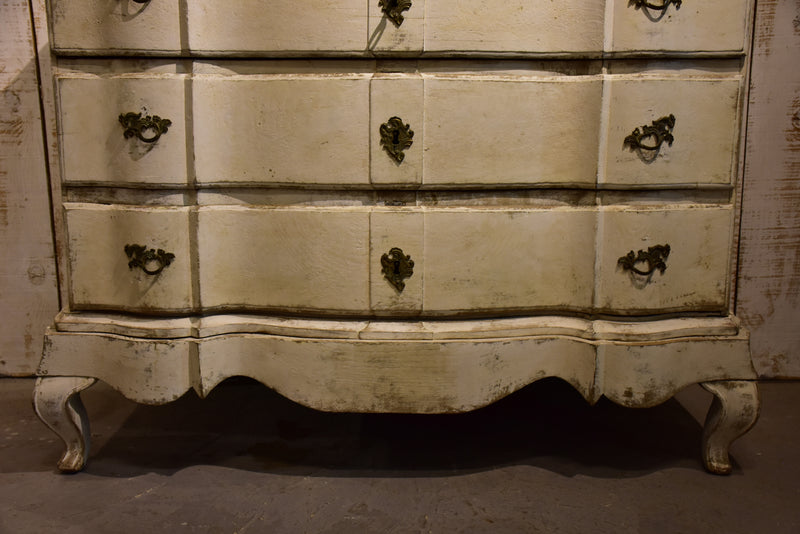 19th century French commode with white patina