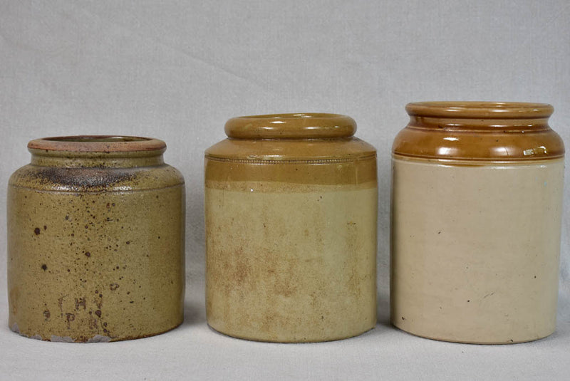 Three English preserving jars