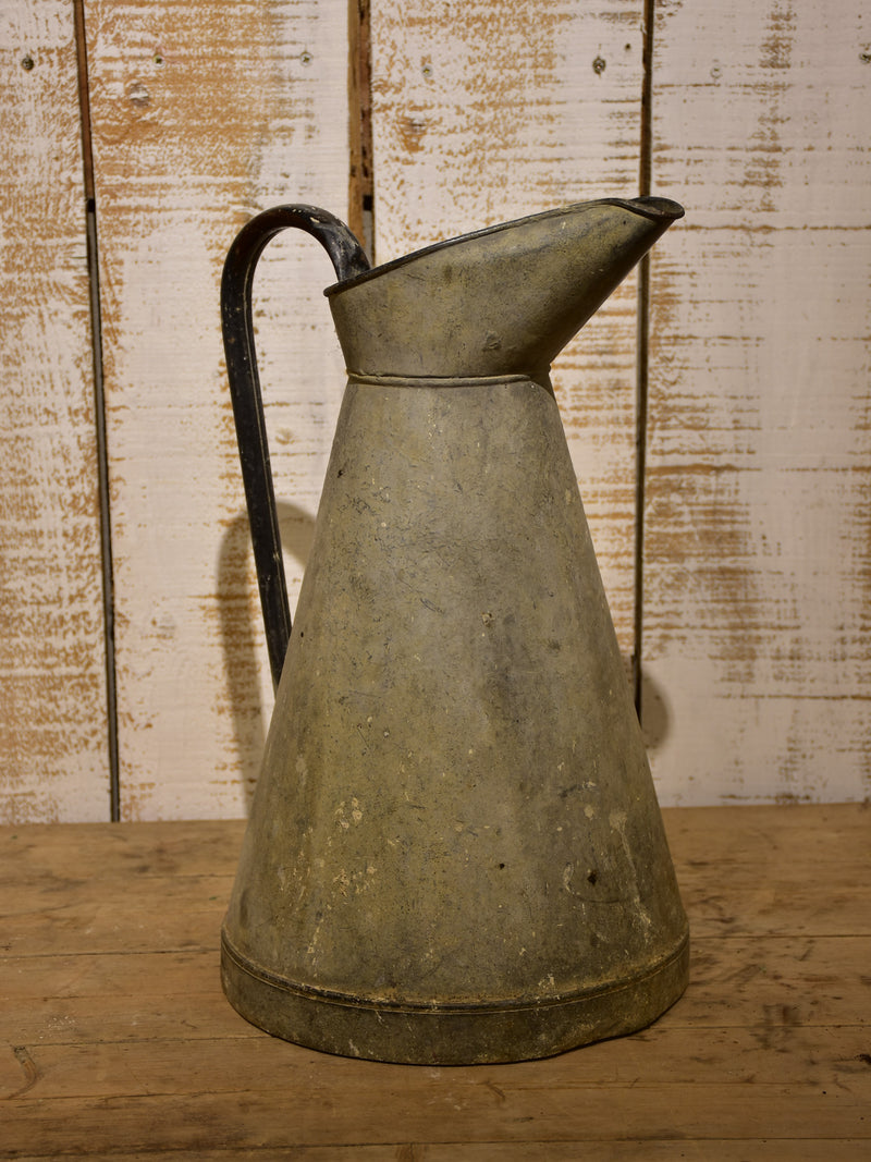 Large French zinc pitcher