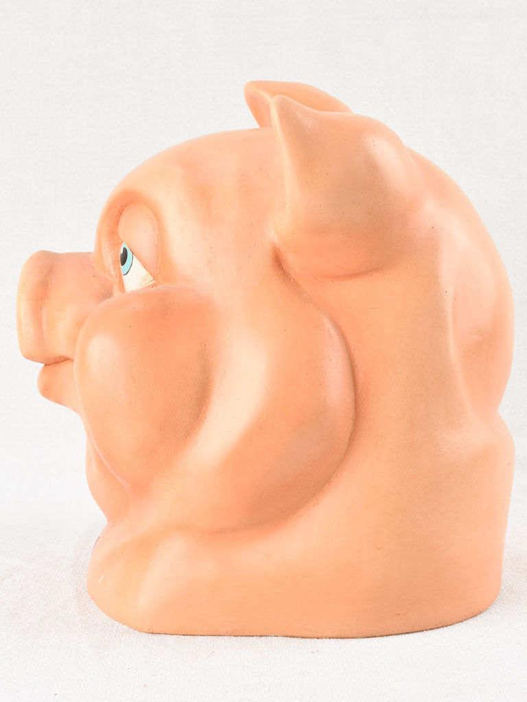 Old-fashioned Elegant Plaster Pig Reproduction