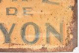 Large antique French sign - Cafe de Lyon 23¾" x 36¼"