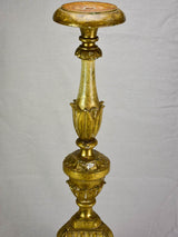 Very large antique French gilded altar candlestick 35½"