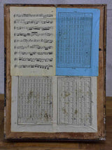 Four French pressed flower frames