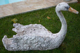 Large cement garden swan