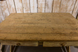 Farm table, large, cross-braced legs, 19th-century