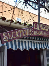 Vintage French sign from a shop - secateurs