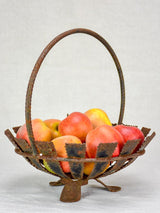 Rustic vintage fruit basket