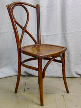 Six late 19th Century French bistro bentwood chairs