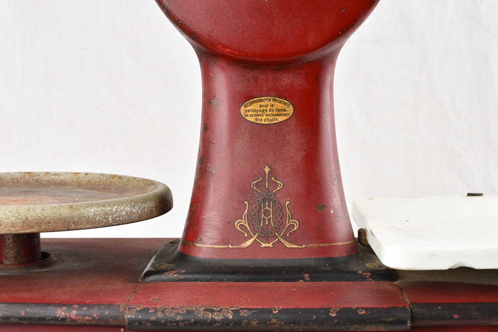Antique Berkel weigh scales - red 10 kilogram