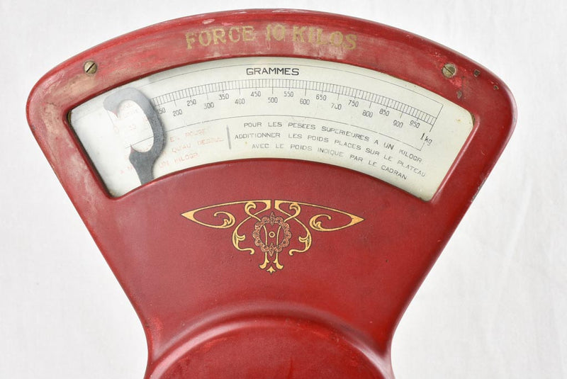 Antique Berkel weigh scales - red 10 kilogram