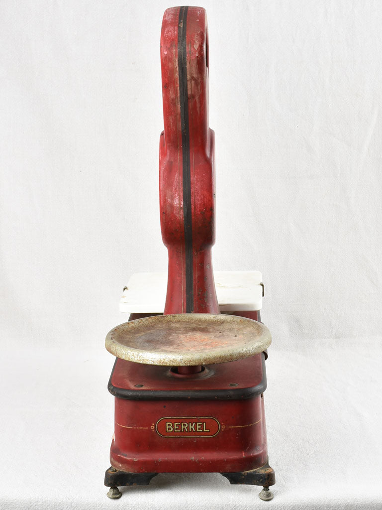 Antique Berkel weigh scales - red 10 kilogram