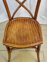Six late 19th Century French bistro bentwood chairs