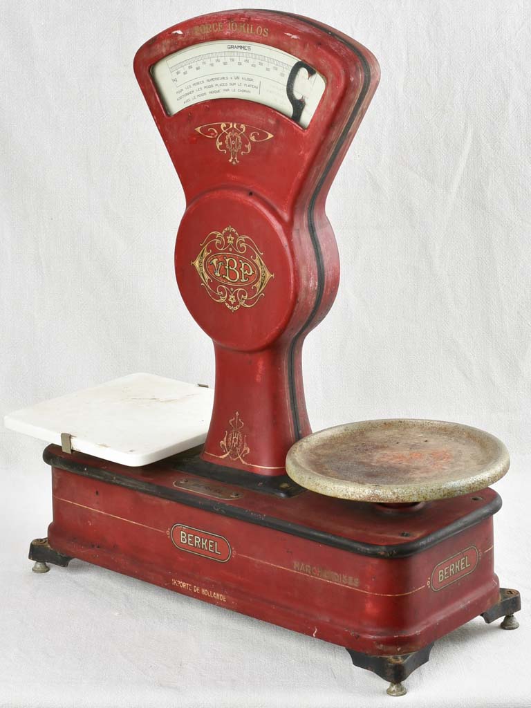 Antique Berkel weigh scales - red 10 kilogram