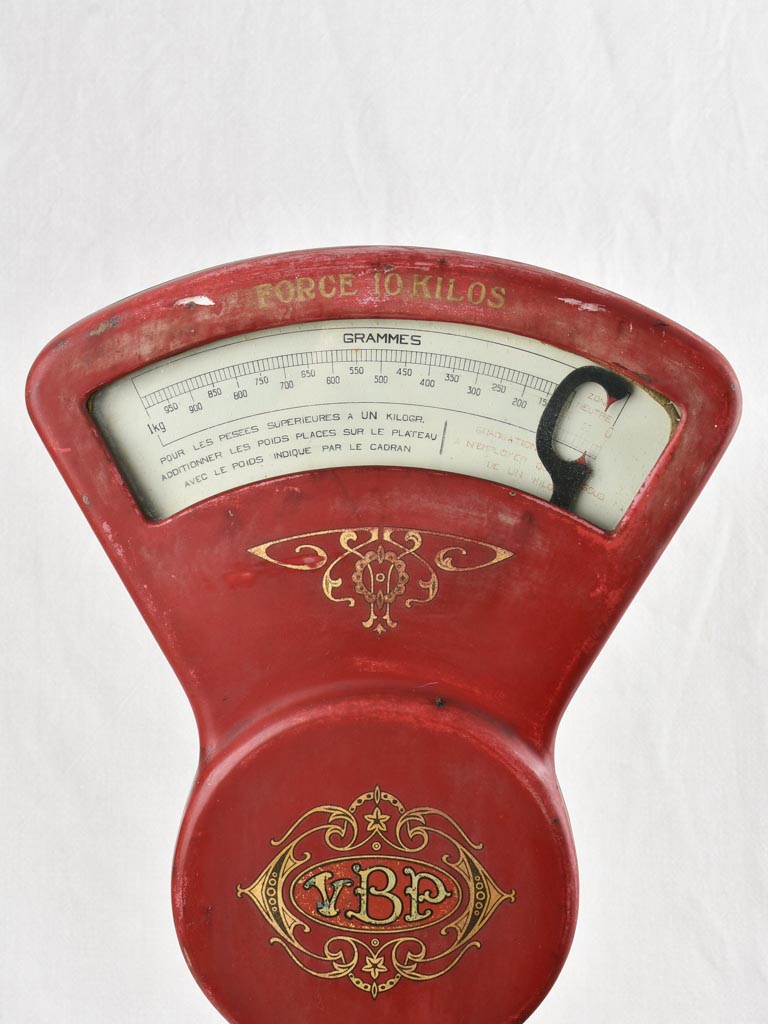 Antique Berkel weigh scales - red 10 kilogram