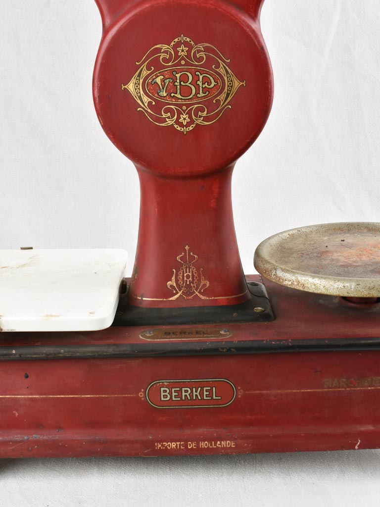 Antique Berkel weigh scales - red 10 kilogram