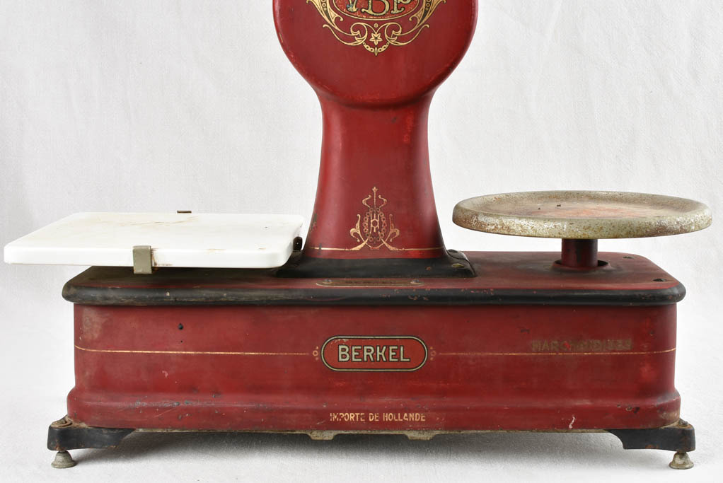 Antique Berkel weigh scales - red 10 kilogram