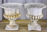 Pair of vintage Medici style planters - concrete (3 pairs available)