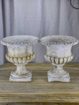 Pair of vintage Medici style planters - concrete (3 pairs available)