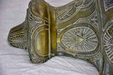 Antique French floating metal console with cherub