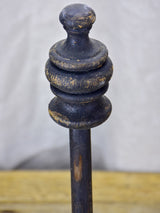 Two hat stands with black patina