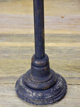 Two hat stands with black patina