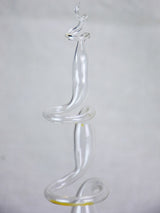 Collection of three unusual blown glass vases 11"