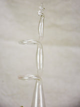 Collection of three unusual blown glass vases 11"