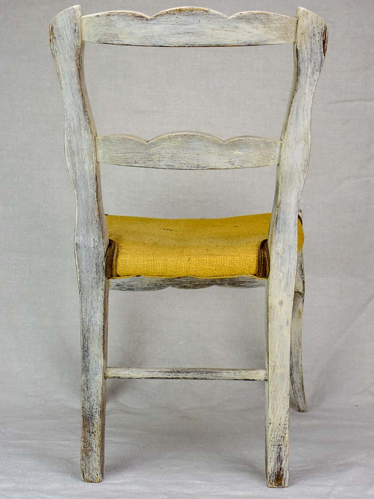 Vintage painted Provencal kid's seat